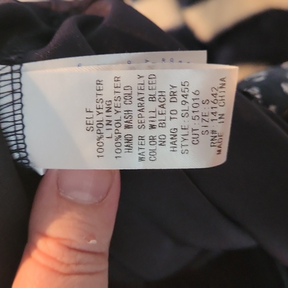 ⭕️ NEW PRICE FIRM She + Sky Size Small Navy Ruched Dress - Picture 6 of 6